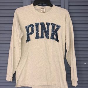 PINK Glittery Long Sleeve